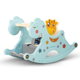 Baybee Horse Rocking Chair - Blue-18