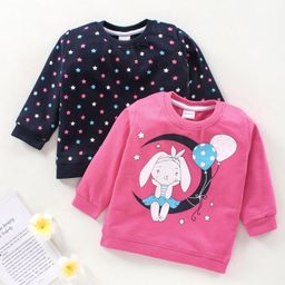 Babyhug Full Sleeves Sweatshirt Pack of 2 - Multicolour-image-67