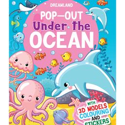 Dreamland Under the Ocean - Pop-Out Book with 3D Models Colouring and Stickers for Children-17