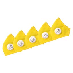 Advind Healthcare Smog Guard N95 Mask With One Valve Extra Small Pack of 5 - Yellow-8
