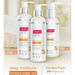 Babyhug Pro Deep Moisture Massage Oil - 200ml -Pack of 2 & Babyhug Pro Deep Moisture Massage Oil - 100 ml-image-59