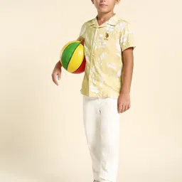 U.S. Polo Assn. Kids Boys Classic Floral Printed Casual Shirt-picture-13