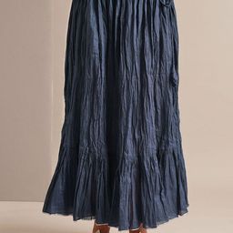 JAYPORE Cotton Maxi Tiered Women Skirt-image-20