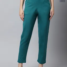 Valles365 by S.C. Women Pack Of 2 Mid-Rise Wollen Regular Trousers-picture-21