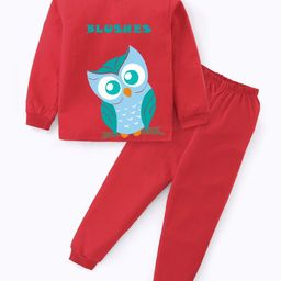 BLUSHES Kid Printed Pure Cotton Night Suit-image-97