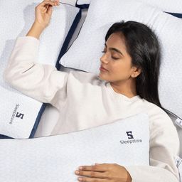 Sleepstore White Set of 3 Fibre Filled Polyester Sleep Pillow-image-46