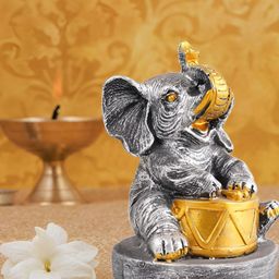 Zart Silver-Toned Religious Idol Showpiece-image-99