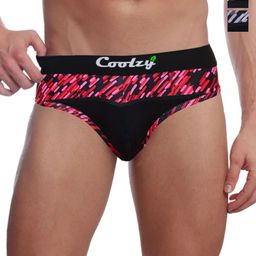 COOLZY Pack Of 3 Printed Mid Rise Briefs - EOSHBF3K018-S-picture-35