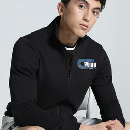 Puma Men Printed Full Zip Bomber Jacket-31