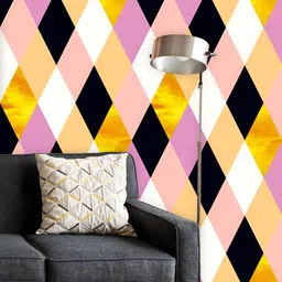 ArtzFolio Printed UV-Resistant Anti-Bacterial Geometric SquaresPeel & Stick Wallpaper-picture-38
