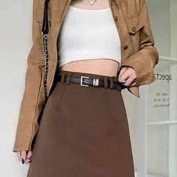 StyleCast A-Line Above Knee Skirt-image-15
