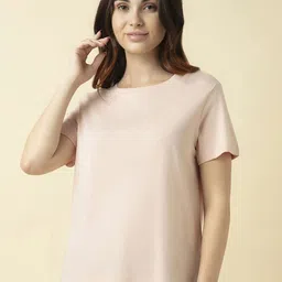 Van Heusen Women Relaxed-Fit Cotton T-shirt-image-69