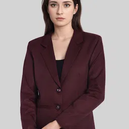 Moda Rapido Notched Lapel Collar Single-Breasted Formal Blazer-image-58