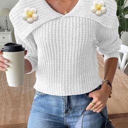 StyleCast Women Ribbed Pullover with Embellished Detail-picture-42