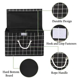 Aura Black Set of 4 Reusable Drawer Organiser Organisers image 2