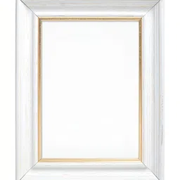 Golden Peacock Set Of 2 White Rectangular Solid Table-Top Photo Frames image 2