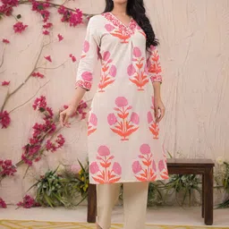 Readiprint Women Floral Printed Regular Kurta with Palazzos-image-16