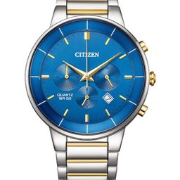 Citizen Men Dial & Stainless Steel Bracelet Style Straps Analogue Chronograph Watch AN8224-51L-41