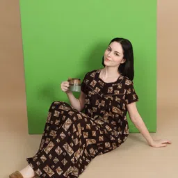 Sweet Dreams Printed Maxi Nightdress-image-34