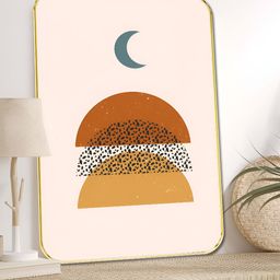 Myntra Elegant Homes Pink & Brown Modern Boho Abstract Wooden Wall Art-image-72