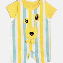 MINI KLUB Infant Boys Striped Dungaree With T-Shirt-picture-0