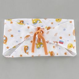 Babyhug Muslin Cloth Nappy Set of 5 Medium - Multicolor Printed image 3