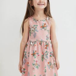 LULU & SKY Girls Floral Printed Round Neck Fit & Flare Knee Length Dress-picture-23
