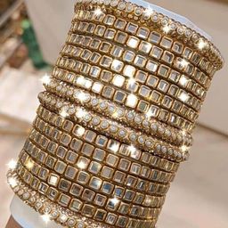 Chura king Set Of 32 Gold-Plated Bangles-image-82