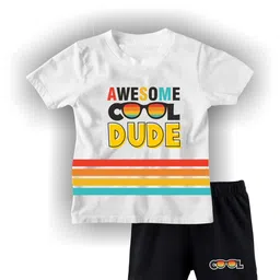 TRIANGLETEES Unisex Kids Printed T-shirt with Shorts-image-95