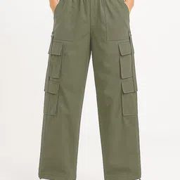 ADDYVERO Women Classic Loose Fit High-Rise Wrinkle Free Cargos-picture-11