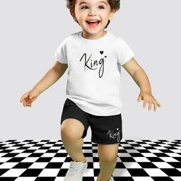 MITANSH Unisex Kids Printed T-shirt with Shorts-image-34