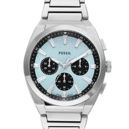 Fossil Men Dial & Stainless Steel Straps Analogue Watch FS6105-90