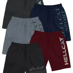 HELLCAT Boys Typography Printed Shorts-0