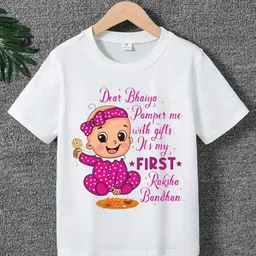 Printcomet Kids Printed Applique T-shirt-image-22