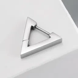 VAGHBHATT Triangular Hoop Earrings image 5
