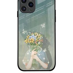 QRIOH Floral Printed iPhone 11 Pro Back Case Mobile Accessories-image-72