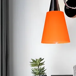 KINIS Silver-Toned & Orange Metal Cylinder Shaped Wall Lamp-picture-33