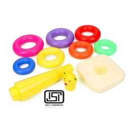 Enorme Teddy Ring Stacking And Sorting Game Multicolour - 7 Rings image 4