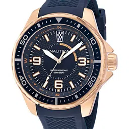 Nautica Men Patterned Dial & Straps Analogue Watch NAPKMF302-16