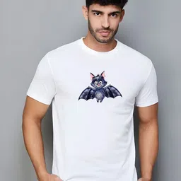 SZN Printed Graphic Ptinted Round Neck Pure Cotton T-shirt-picture-5