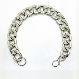 Dynamic Retail Global Men Stainless Steel Silver-Plated Link Bracelet-image-78