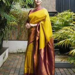 VILLE FASHION Woven Design Zari Art Silk Kota Saree-picture-30