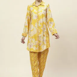 Lakshita Printed Chanderi Tunic & Trousers Co-Ord Set-16