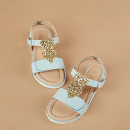 Fame Forever by Lifestyle Girl Sequined Open-Toe Flats-56