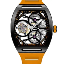 ZEROO Unisex Skeleton Dial & Leather Straps Analogue Watch ZT004BOR-image-46