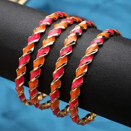 leshya Set of 4 Meenakari Bangle-picture-39