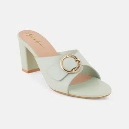 Mast & Harbour Colourblocked Party Block Mules-6