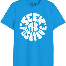 BonOrganik Men Typography Printed Applique T-shirt-image-8