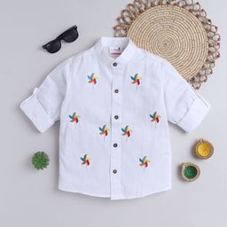 BAATCHEET Boys Floral Opaque Party Shirt-image-28