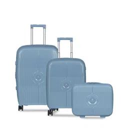 Polo Class Set Of 2 Textured Hard-Sided Trolley With Vanity Box-23